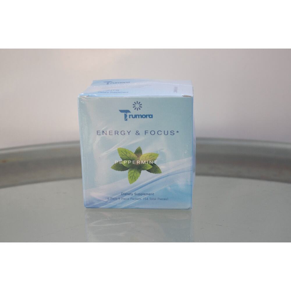 Trumora Energy & Focus 6 Pack Mint  Brand New Sealed‎